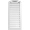 Ekena Millwork Arch Top Surface Mount PVC Gable Vent: Non-Functional, w/2"W x 1-1/2"P Brickmould Frame, 18"W x 38"H GVPAR18X3802SN - alternate 1